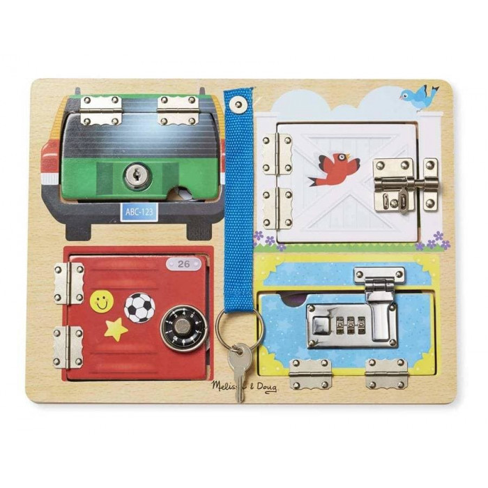 Дерев'яна дошка з засувками і блокуванням Melissa&Doug (MD19540)