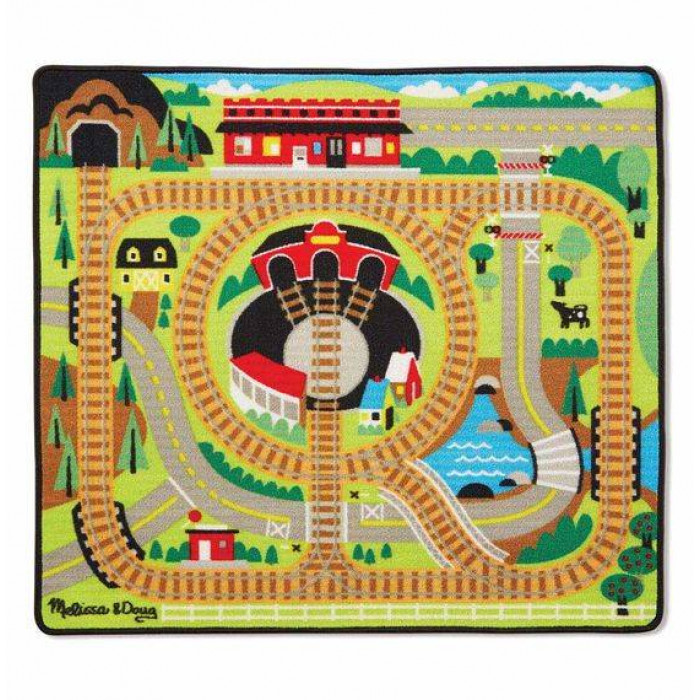 Ігровий килимок з паровозиками "Залізниця" Melissa&Doug (MD19554)