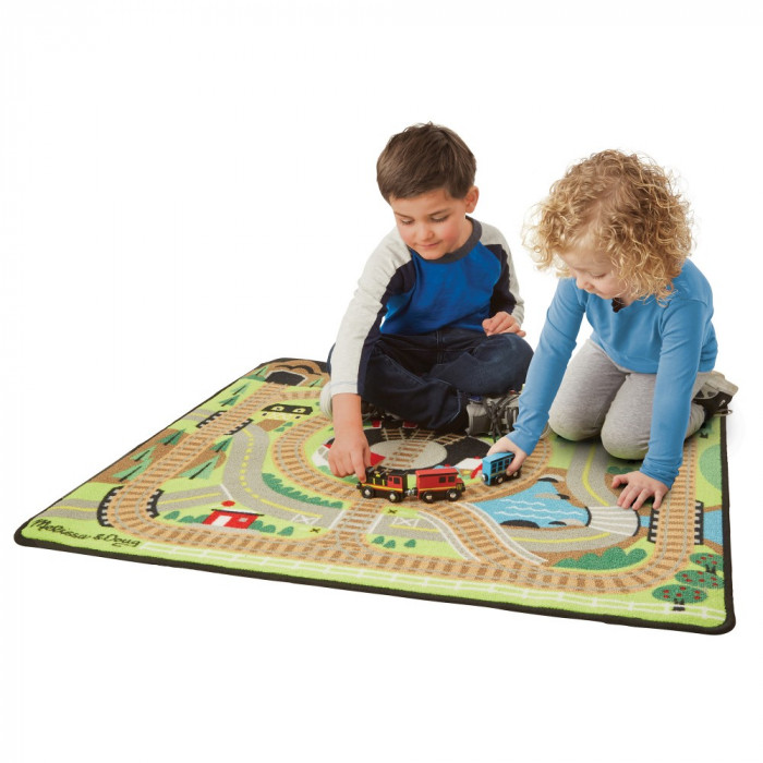 Ігровий килимок з паровозиками "Залізниця" Melissa&Doug (MD19554)