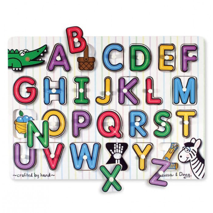 Дерев'яна рамка-вкладиш "Англійська абетка" Melissa&Doug (MD23272)