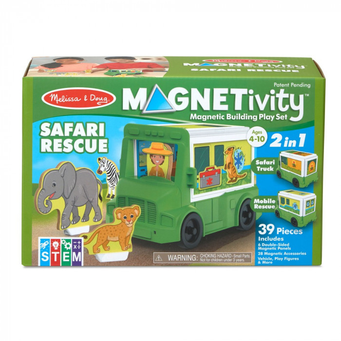 Ігровий магнітний набір "Сафарі-рятувальна машина" Melissa&Doug (MD30666)