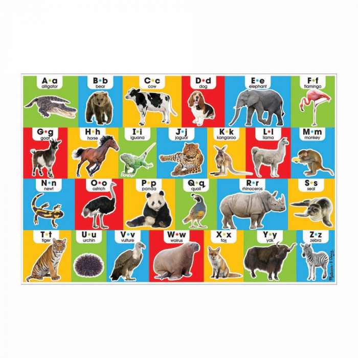 Мега-пазл "Алфавіт / Тварини", 24 елемента Melissa&Doug (MD31001)