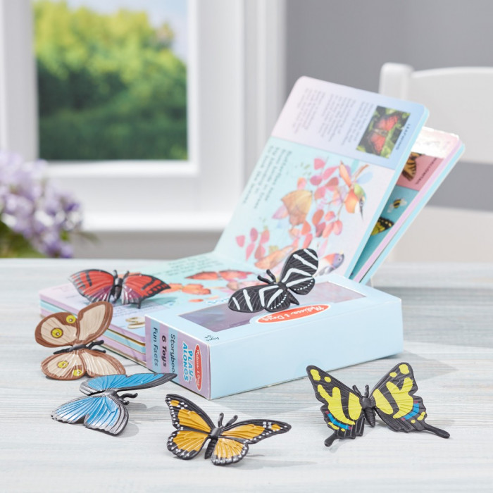 М'яка книга з ігровими фігурками метеликів (MD31281)