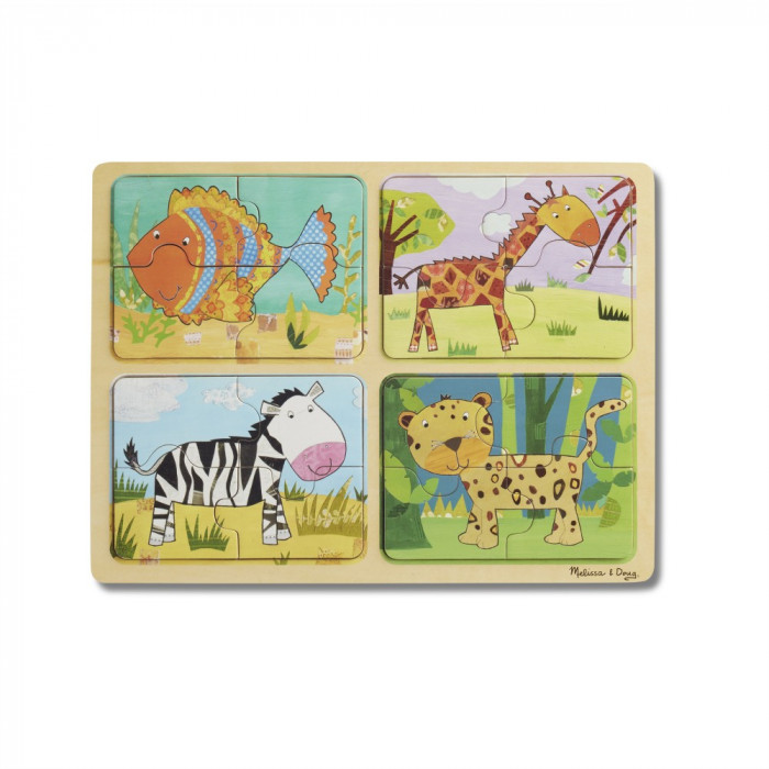 Дерев'яні пазли у футлярі "Тварини" Melissa&Doug (MD31362)