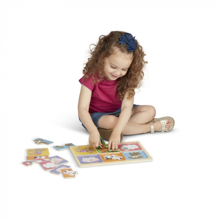 Дерев'яні пазли у футлярі "Друзі ферми" Melissa&Doug (MD31363)