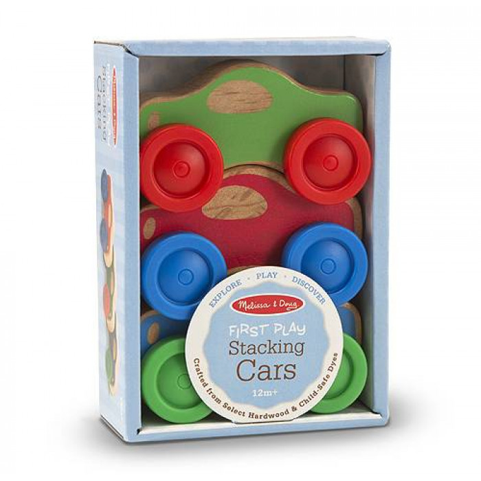 Дерев'яна автомобільна пірамідка для малюків Melissa&Doug (MD4051)