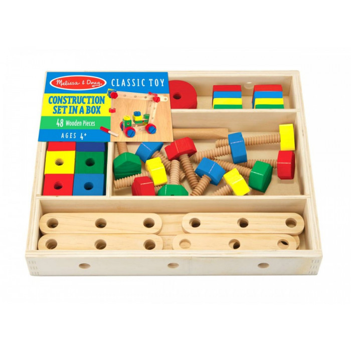 Дерев'яний будівельний конструктор в коробці Melissa&Doug (MD5151)