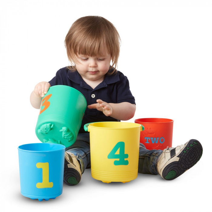 Набір пластикових відер "Цифри", 4 штуки Melissa&Doug (MD6424)