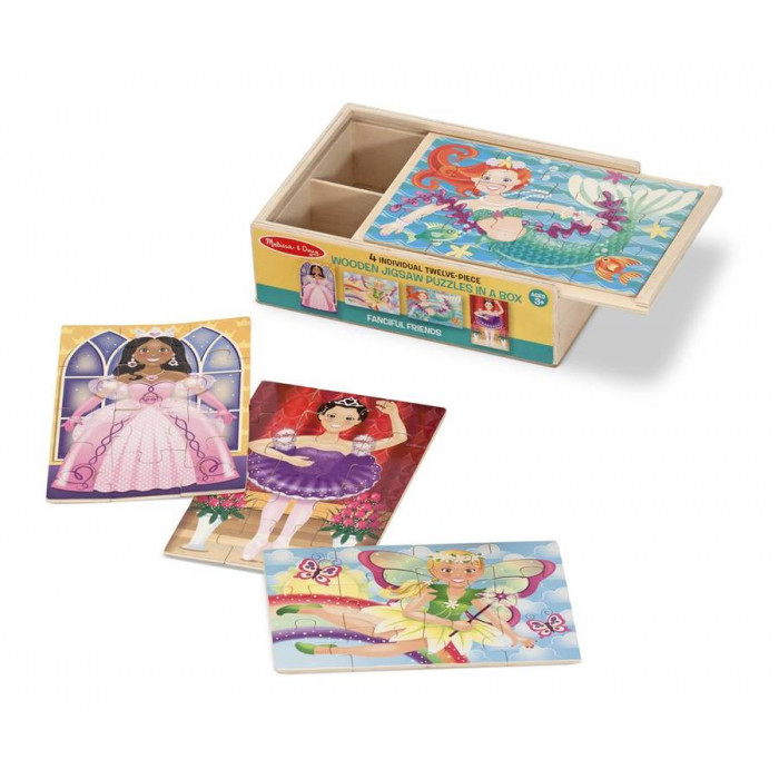 Набір із 4 пазлів в коробці "Казкові друзі" Melissa&Doug (MD9520)