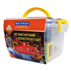 Магнітний конструктор МАГНІКОН, 48 деталей Plastic box (MK-48)
