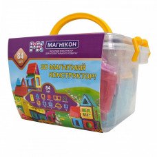 Магнітний конструктор МАГНІКОН, 84 деталей Plastic box (MK-84)