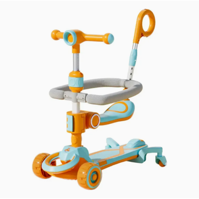 Самокат CITY LINE 4in1 Baby Care 388 (Оранжевый) (606s2563)